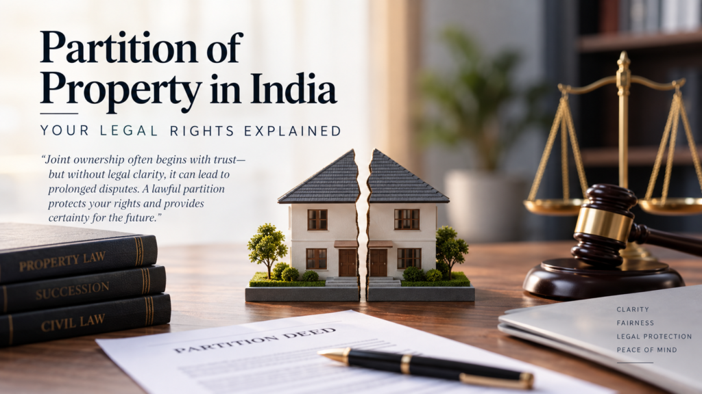 Partition of Property in India: Your Legal Rights Explained