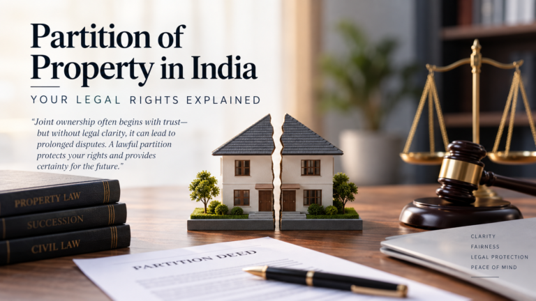 Partition of Property in India: Your Legal Rights Explained