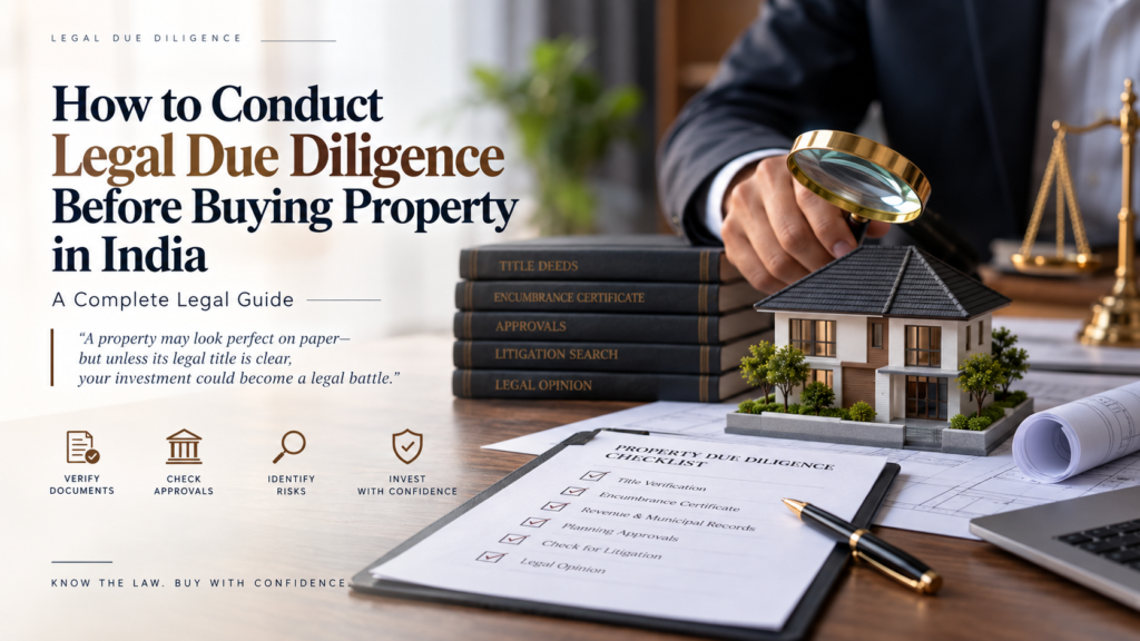 How to Conduct Legal Due Diligence Before Buying Property in India: A Complete Legal Guide