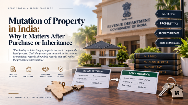 Mutation of Property in India: Why It Matters After Purchase or Inheritance
