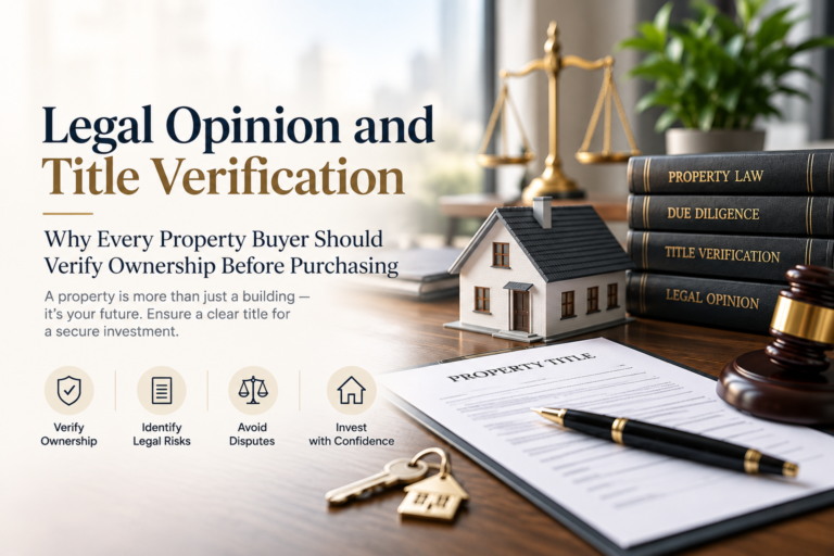 Legal Opinion and Title Verification: Why Every Property Buyer Should Verify Ownership Before Purchasing