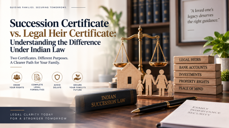Succession Certificate vs. Legal Heir Certificate: Understanding the Difference Under Indian Law