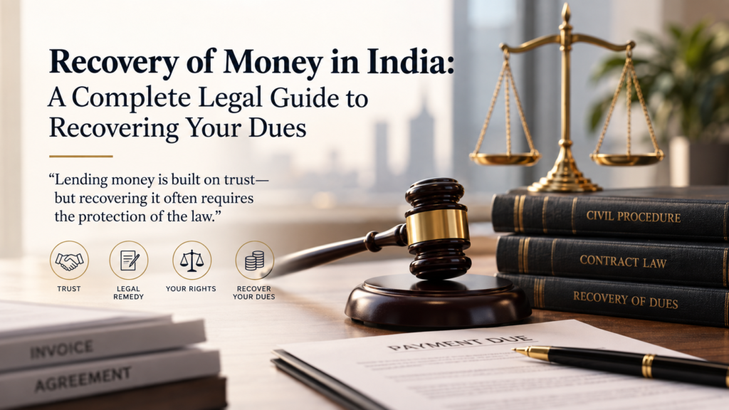 Recovery of Money in India: A Complete Legal Guide to Recovering Your Dues